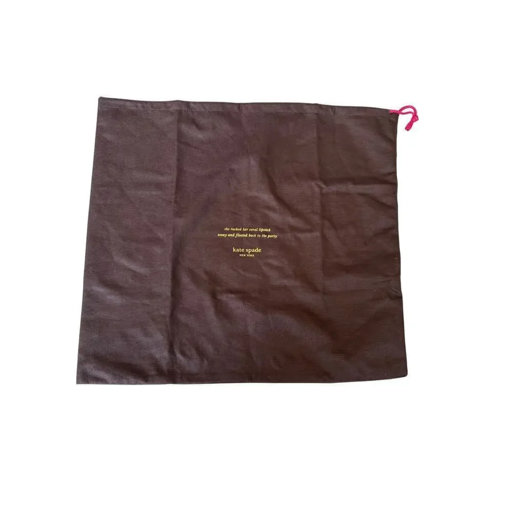 Kate Spade Medium Brown Dust Bag Purse Protection Case Slip